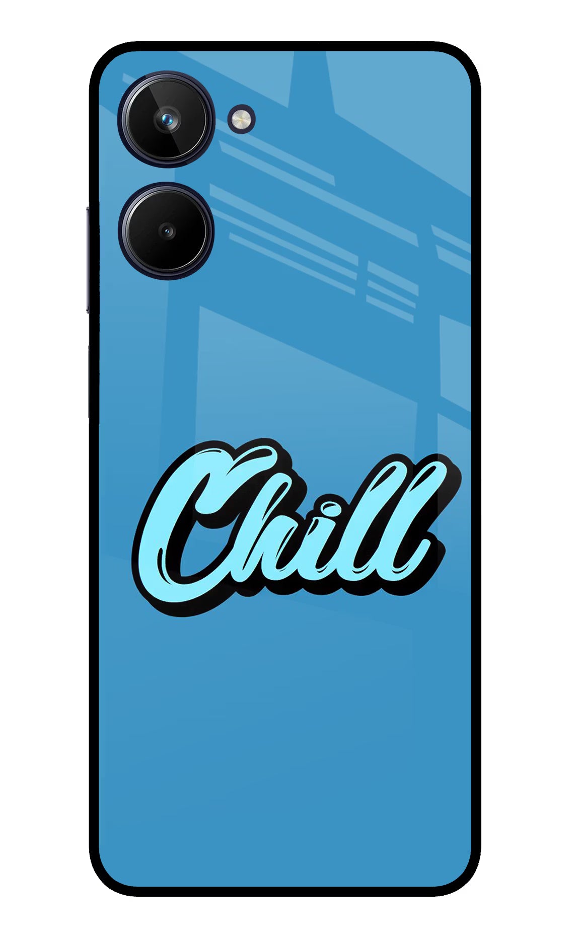 Chill Realme 10 Glass Case Back Cover by Casekaro