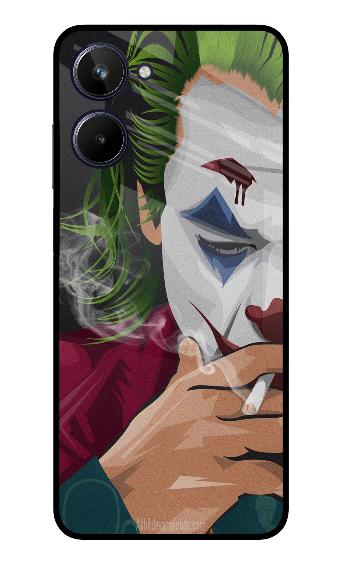Joker Smoking Realme 10 Glass Case