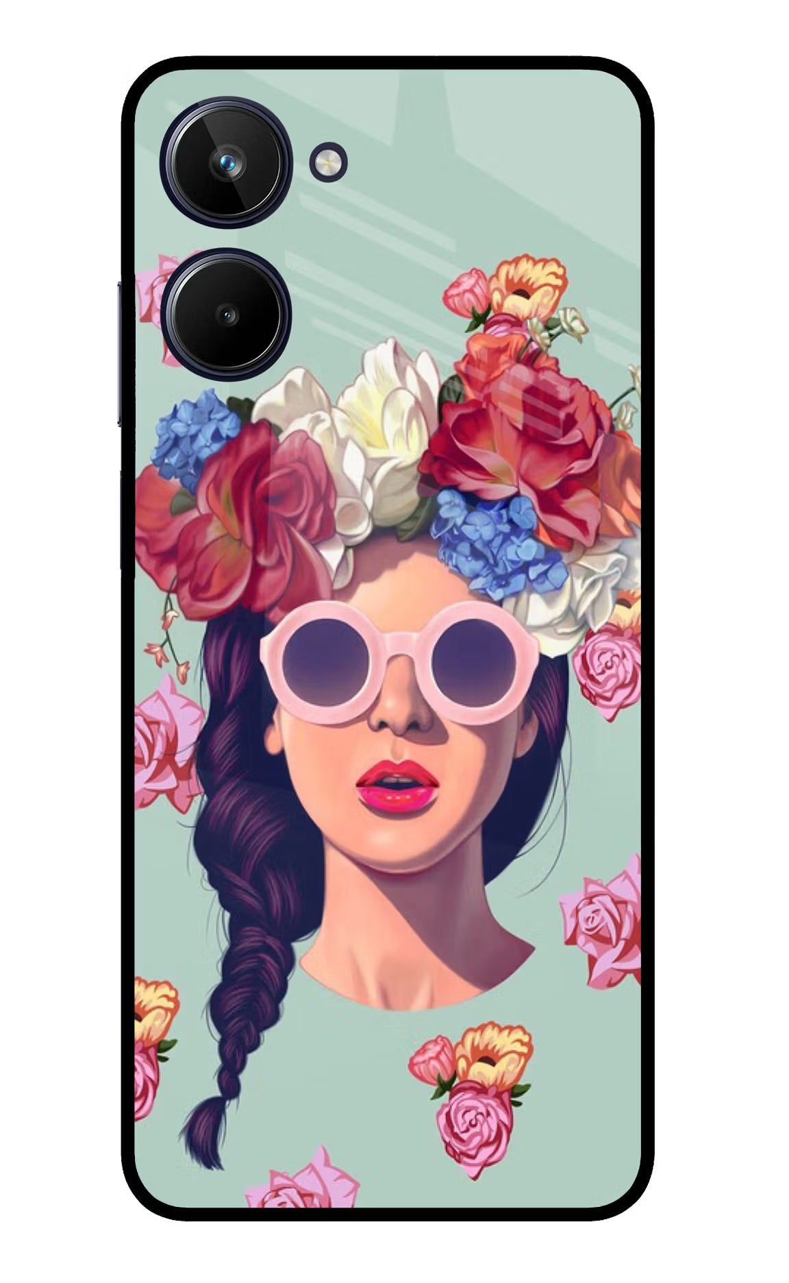 Pretty Girl Realme 10 Glass Case