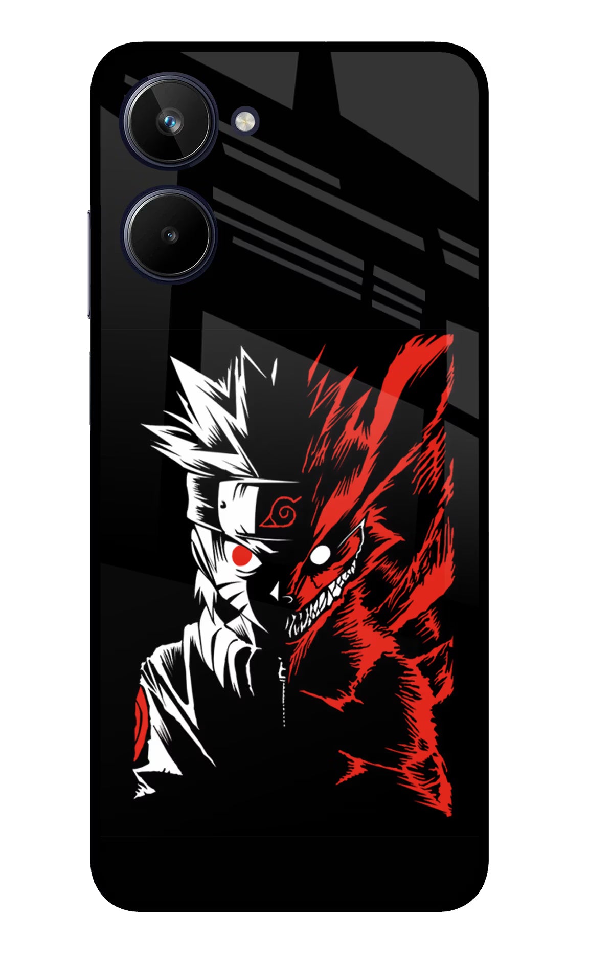 Naruto Two Face Realme 10 Glass Case