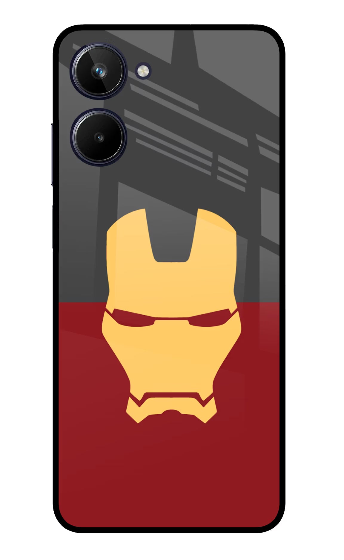 Ironman Realme 10 Glass Case Back Cover by Casekaro