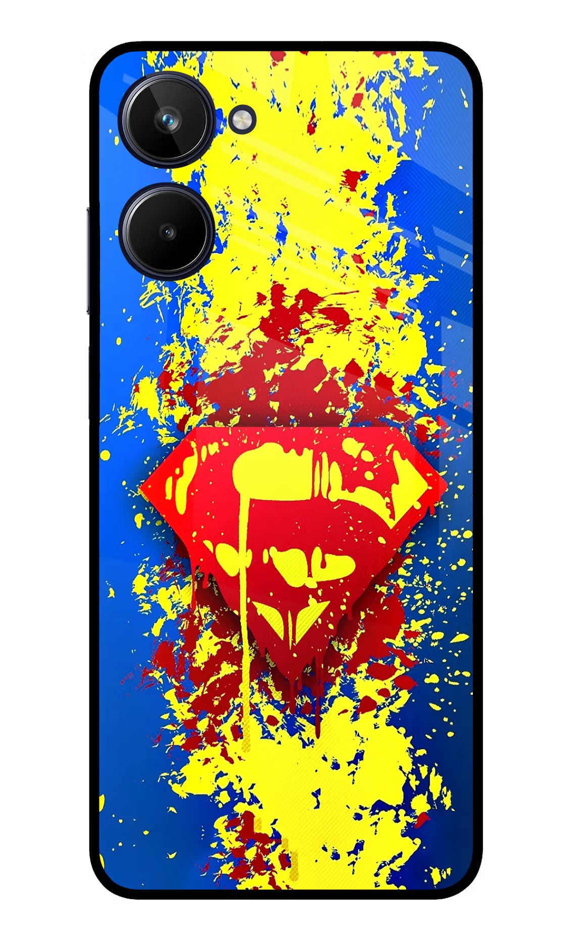 Superman logo Realme 10 Glass Case