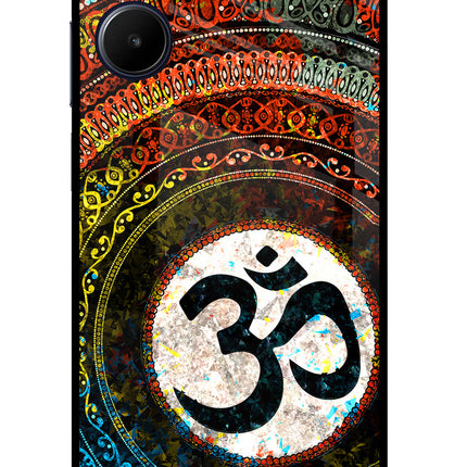 Om Cultural Realme 10 Glass Case Back Cover by Casekaro