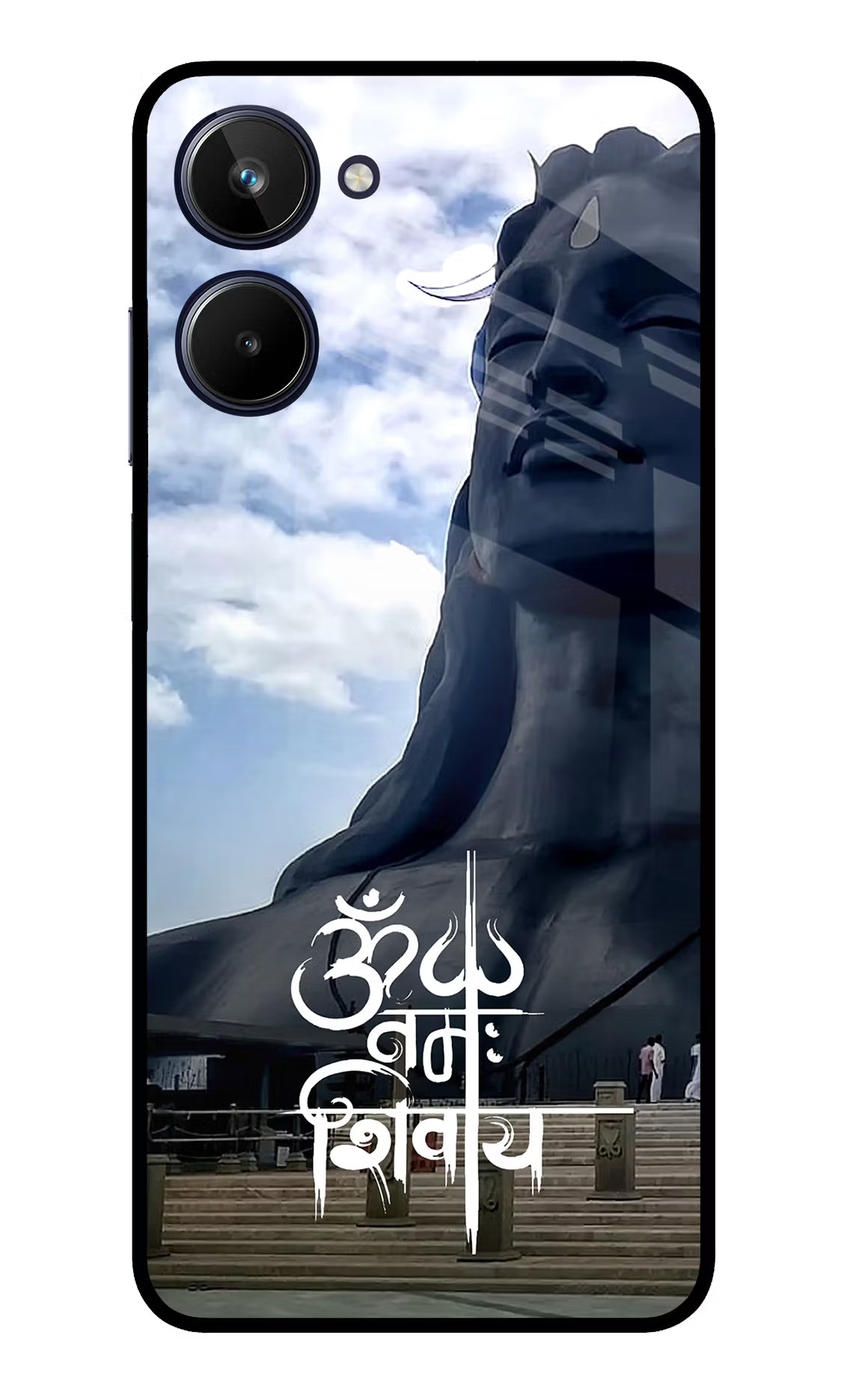 Om Namah Shivay Realme 10 Glass Case Back Cover by Casekaro