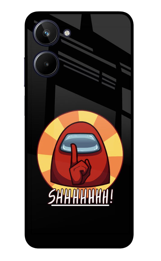 Among Us Shhh! Realme 10 Glass Case