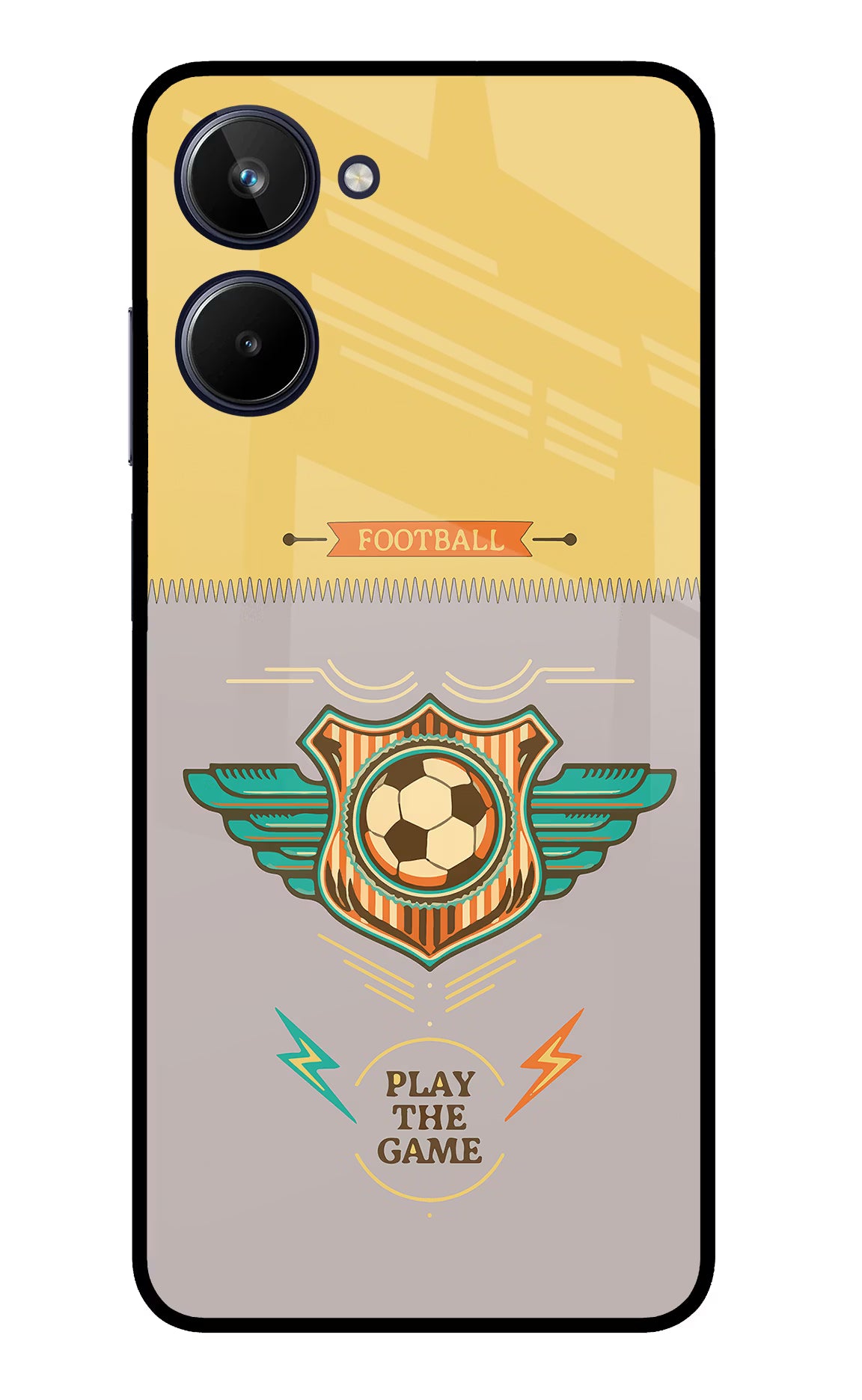 Football Realme 10 Glass Case