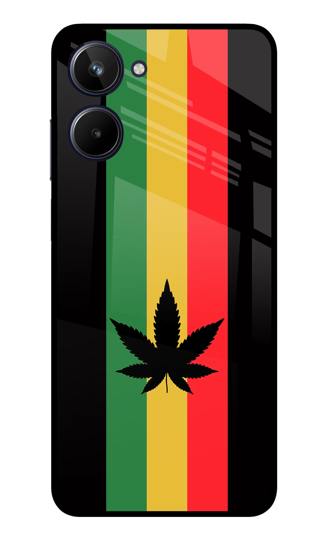 Weed Flag Realme 10 Glass Case