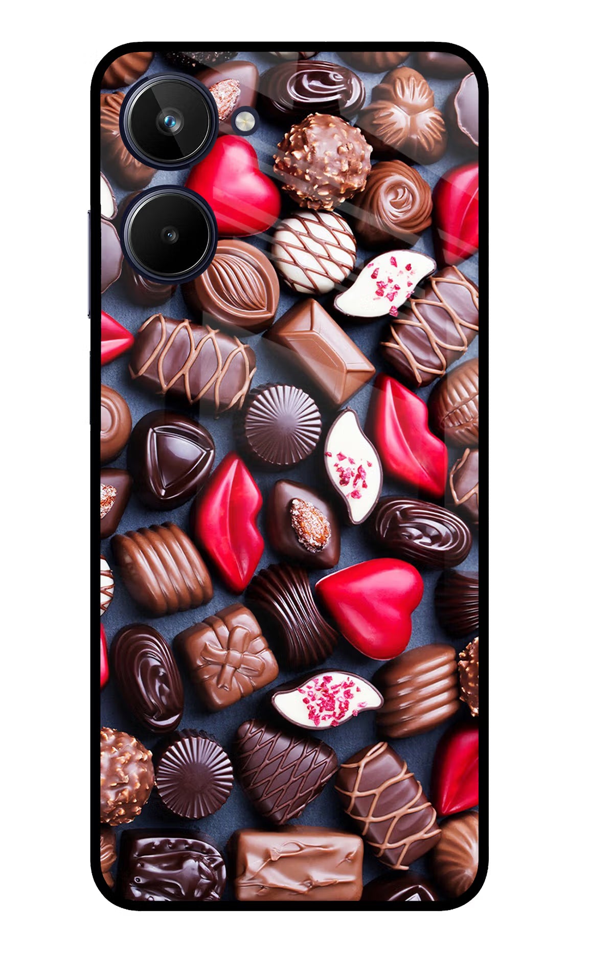 Chocolates Realme 10 Glass Case