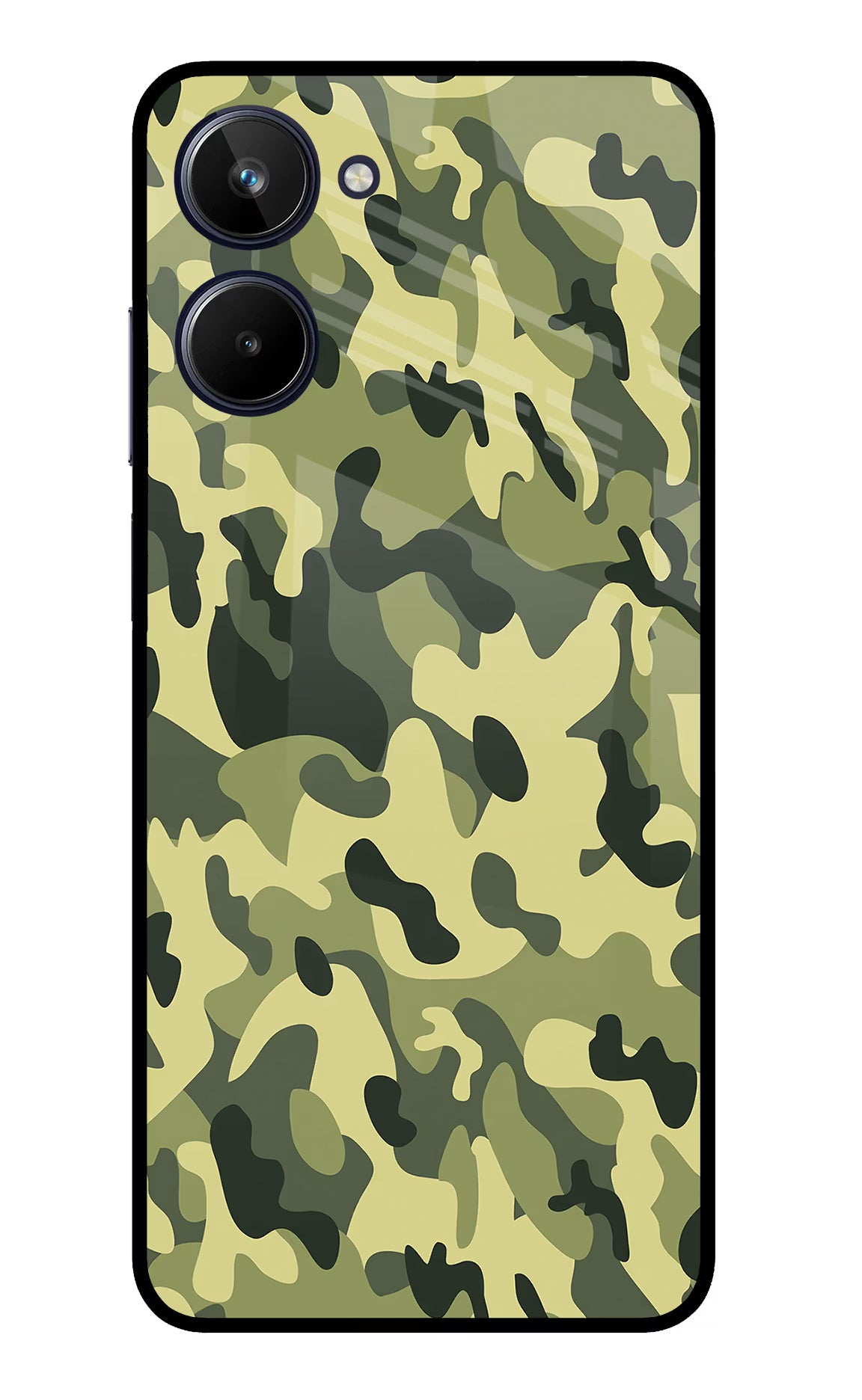 Camouflage Realme 10 Glass Case