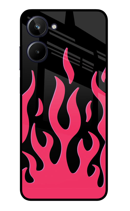 Fire Flames Realme 10 Glass Case