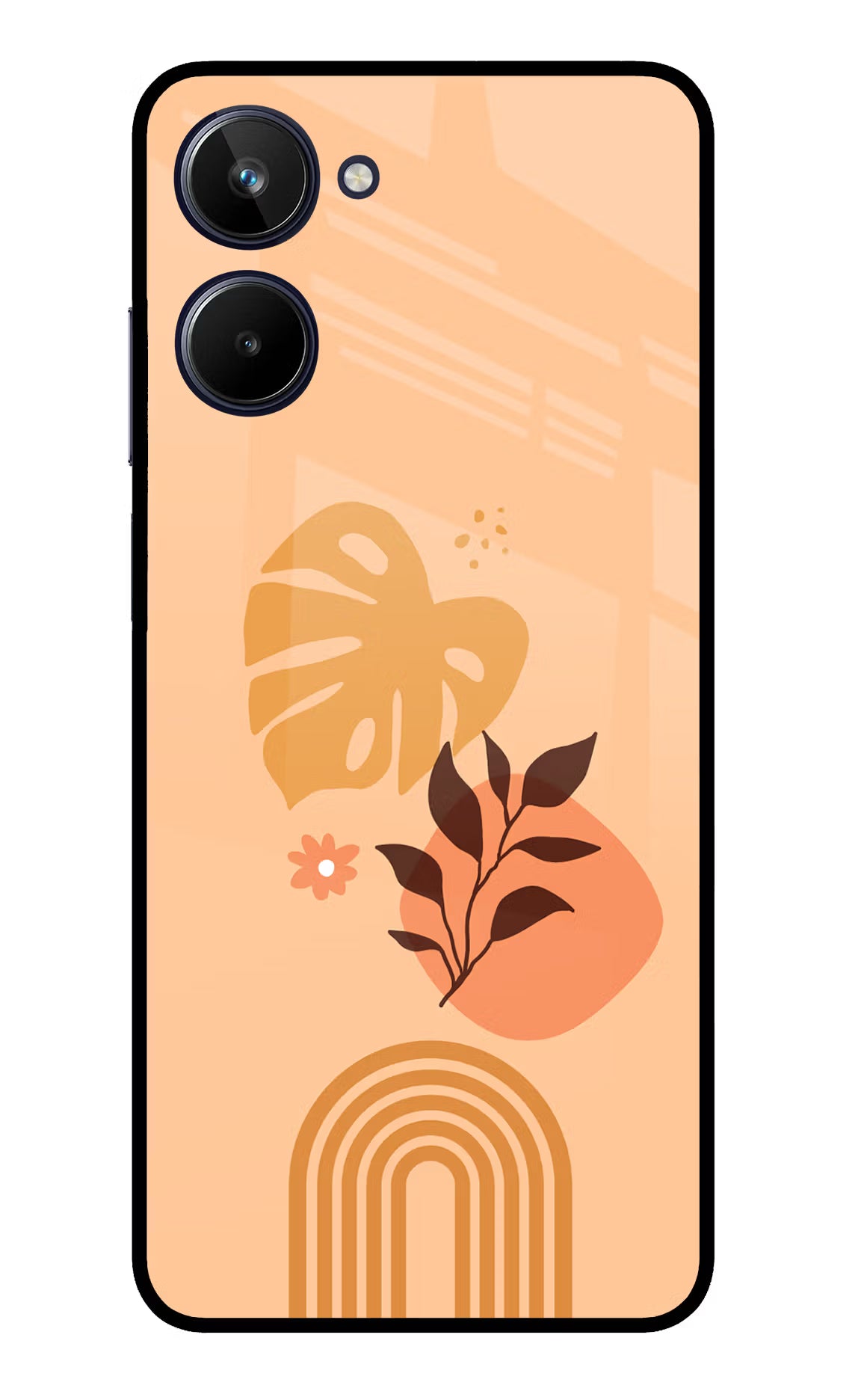 Bohemian Art Realme 10 Glass Case Back Cover by Casekaro