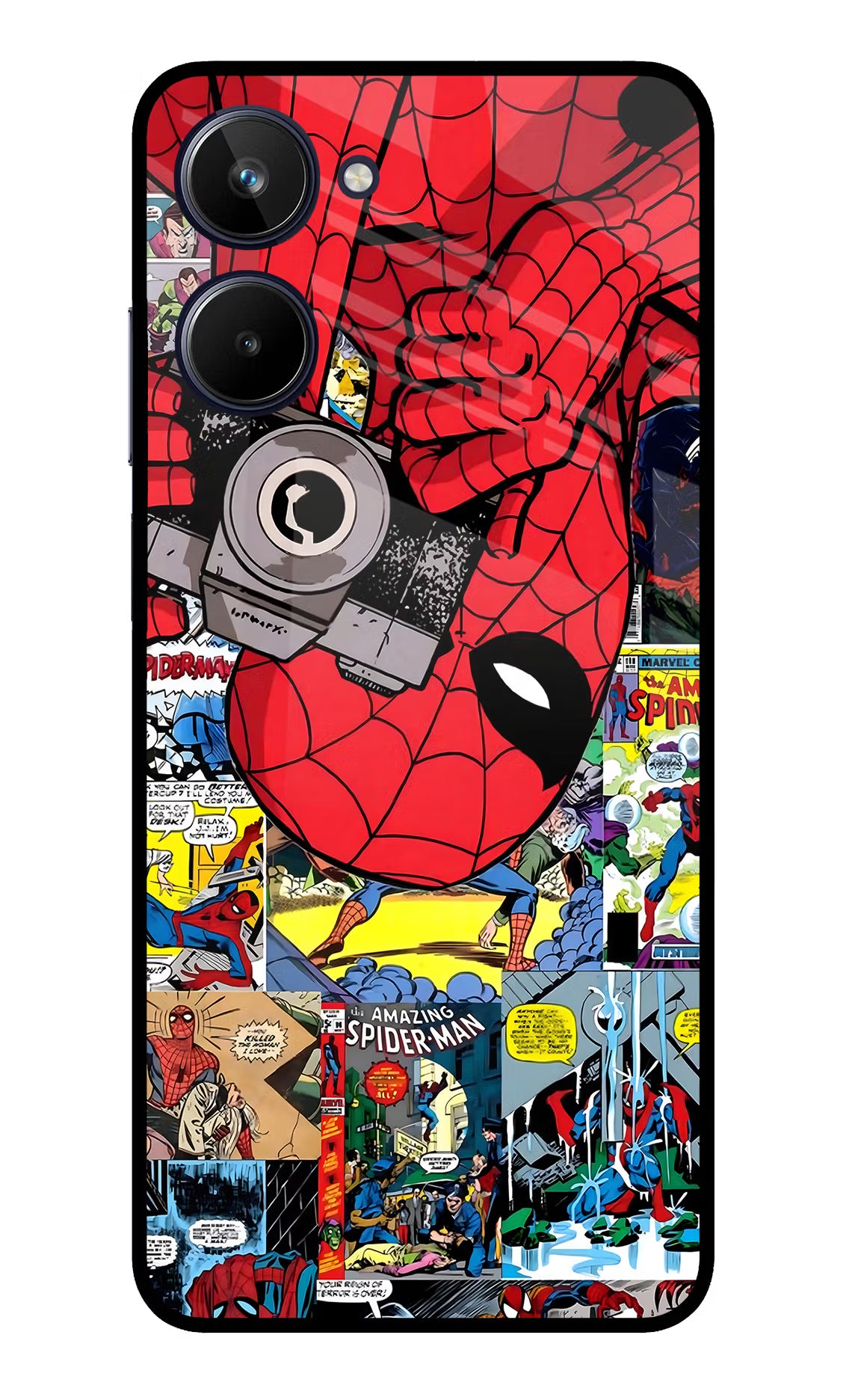 Spider Man Realme 10 Glass Case