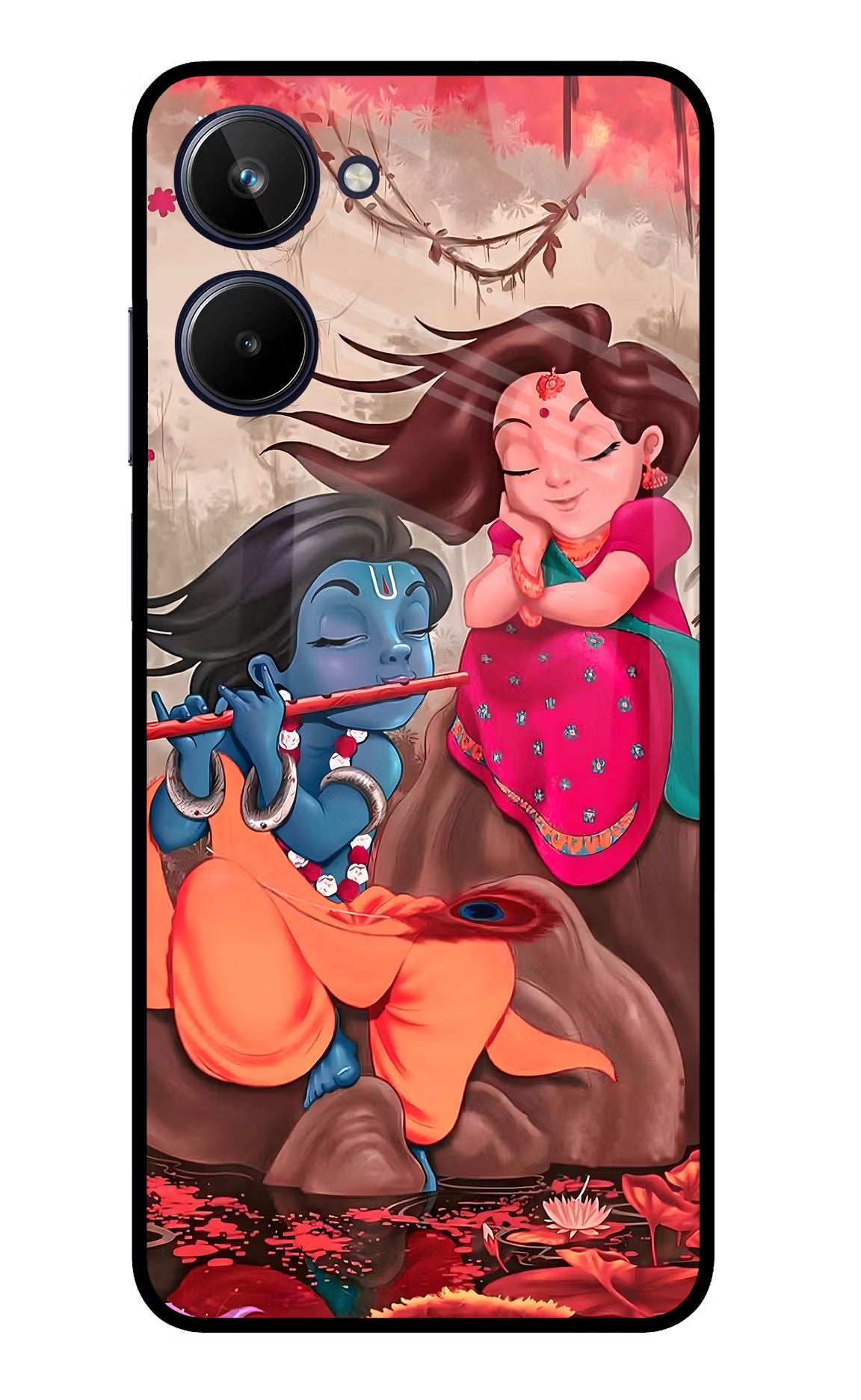 Radhe Krishna Realme 10 Glass Case