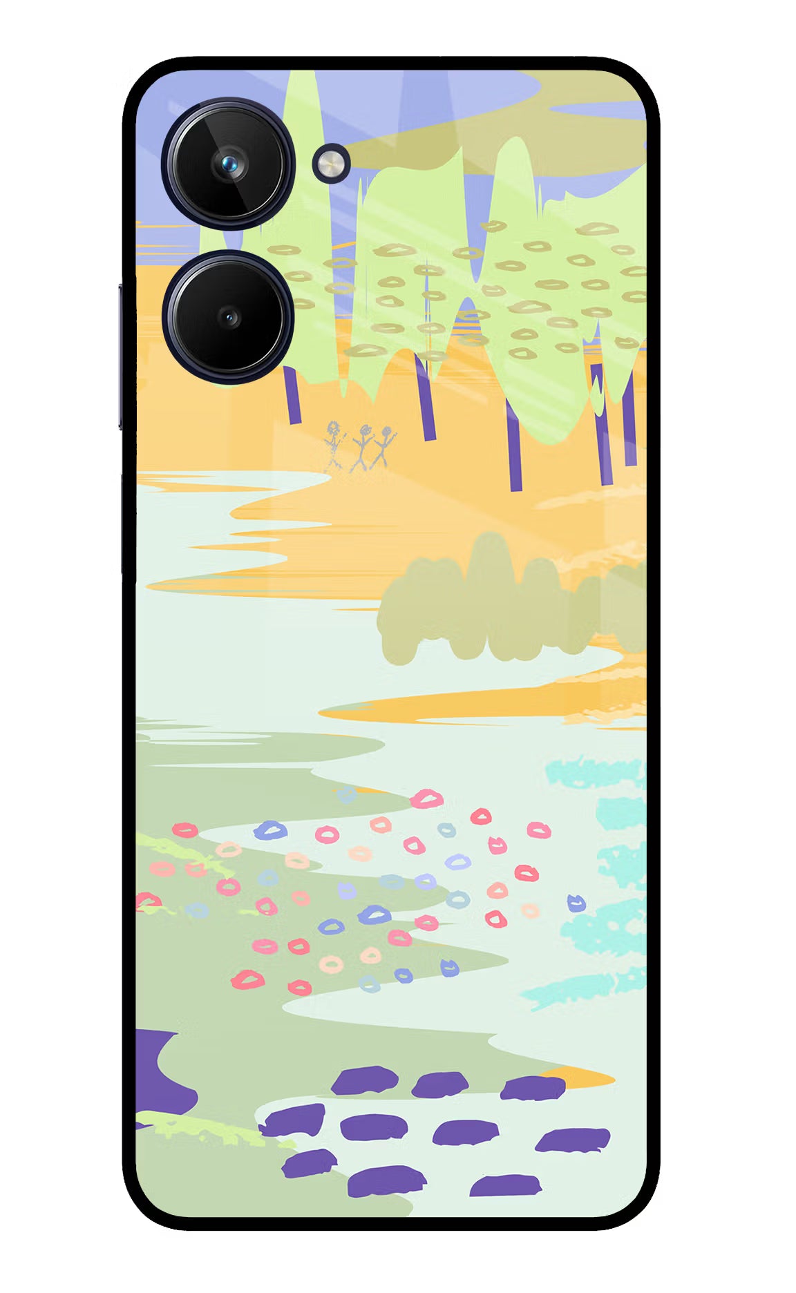 Scenery Realme 10 Glass Case Back Cover by Casekaro