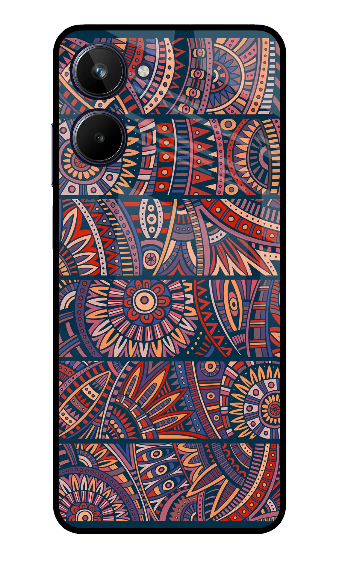 African Culture Design Realme 10 Glass Case Back Cover by Casekaro