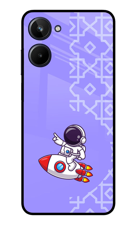 Cute Astronaut Realme 10 Glass Case