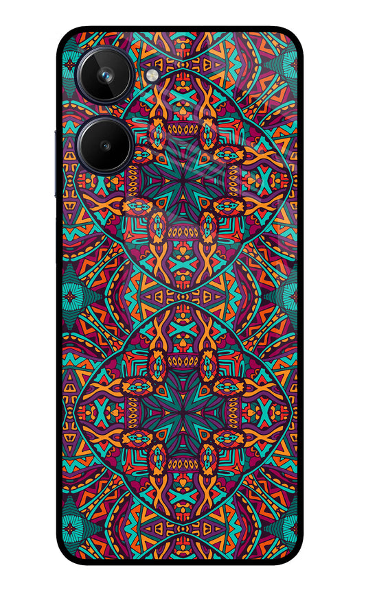 Colour Mandala Realme 10 Glass Case