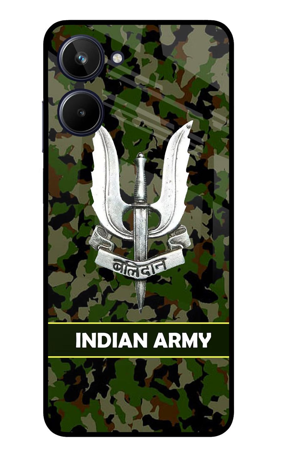 Balidan Indian Logo Realme 10 Back Cover, Metal case
