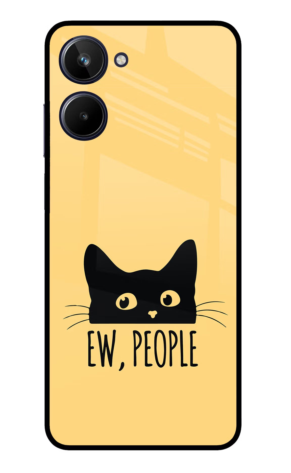 Ew People Catitude Realme 10 Glass Case Back Cover by Casekaro