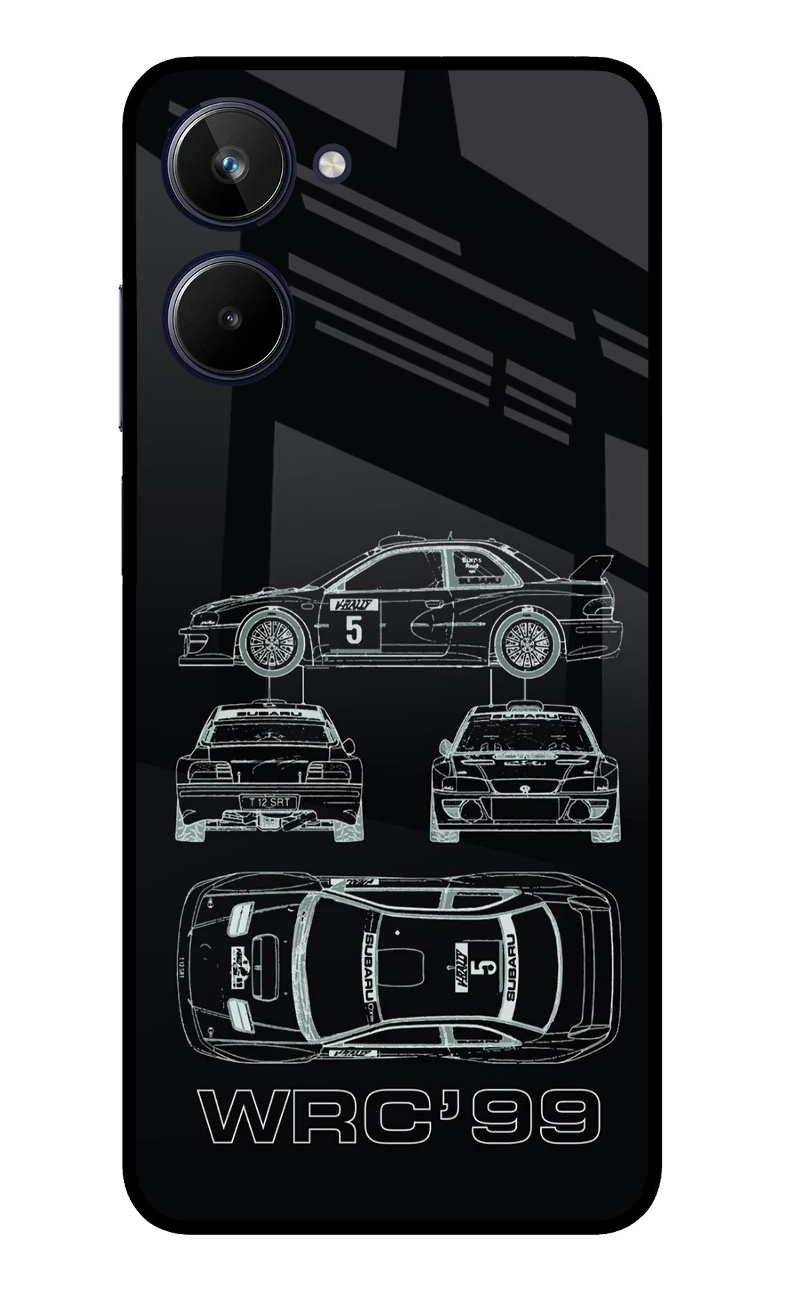 WRC'99 Realme 10 Glass Case Back Cover by Casekaro