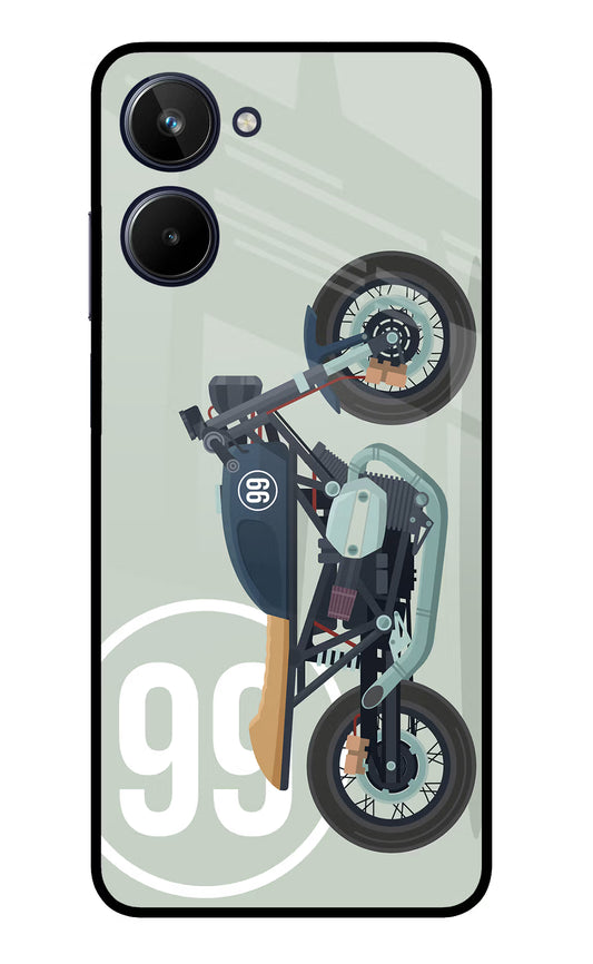Classic Cafe Racer 99 Realme 10 Glass Case
