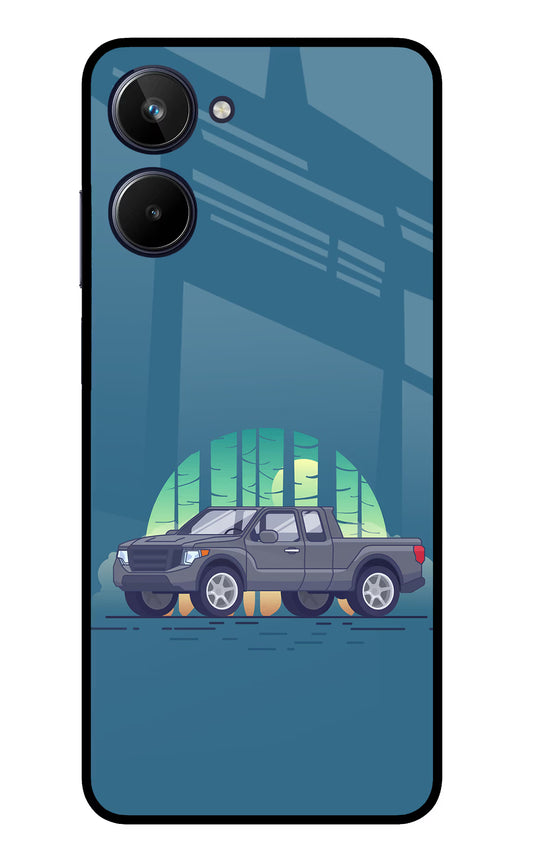 Retro Garage Vibe Realme 10 Glass Case