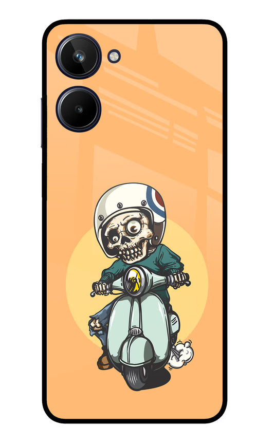 Undead Biker Realme 10 Glass Case