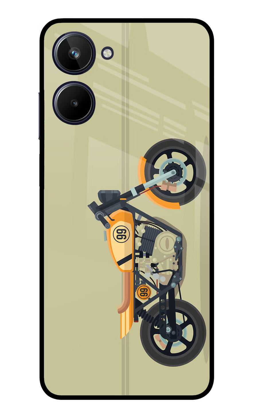 Vertical Speedster Realme 10 Back Cover, Metal case