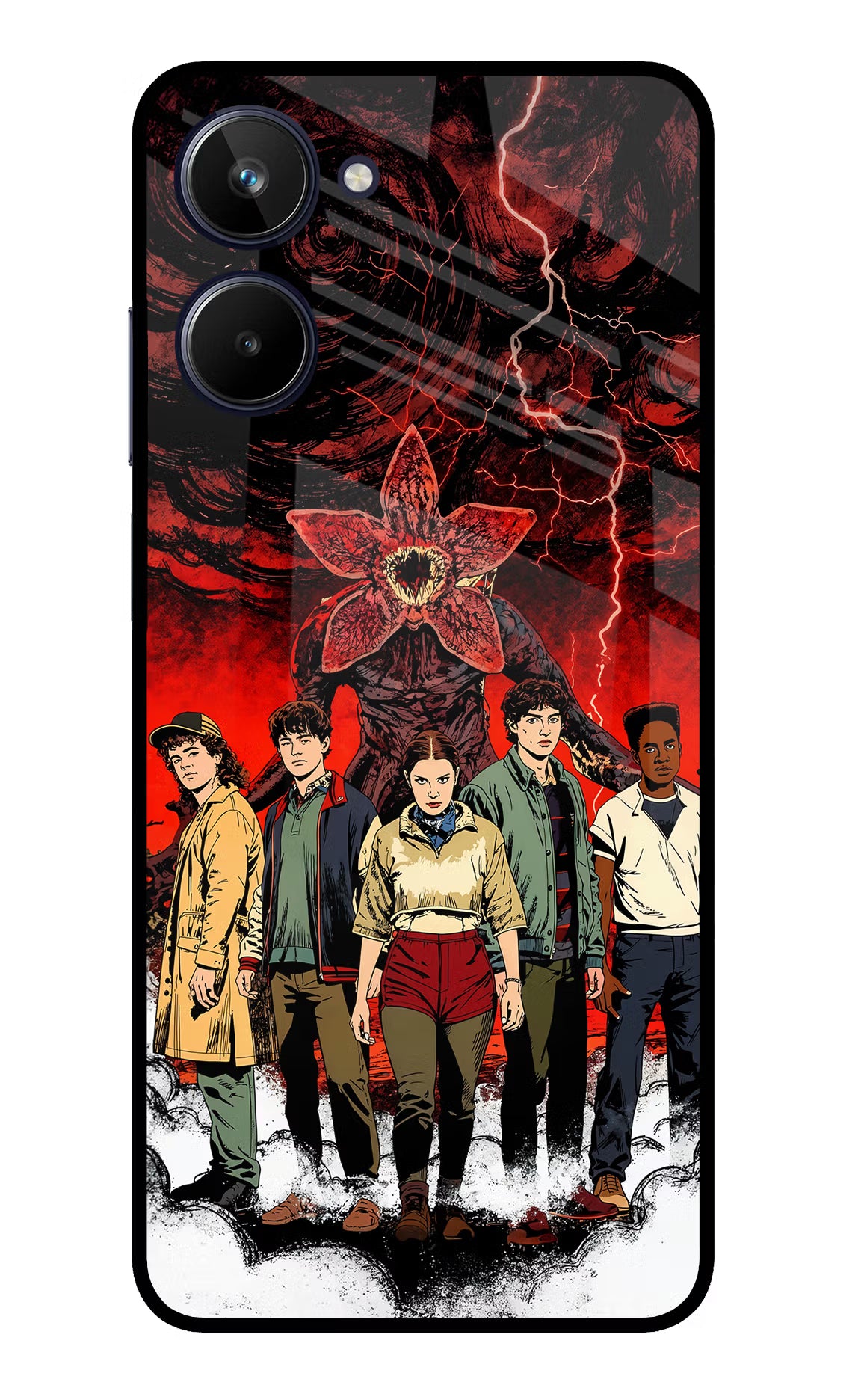 Ordinary Things Characters Realme 10 Glass Case Back Cover by Casekaro
