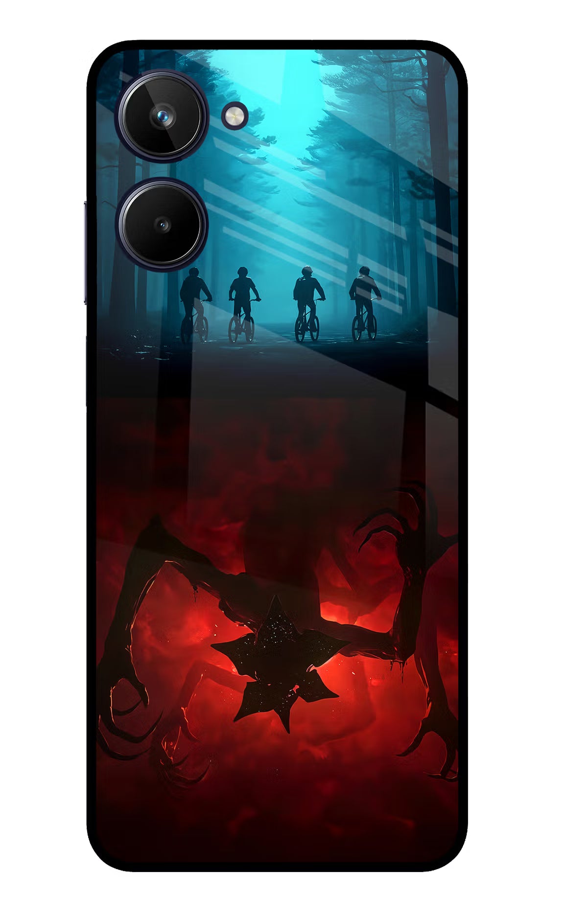 Ordinary Things Downside Up Realme 10 Glass Case Back Cover by Casekaro