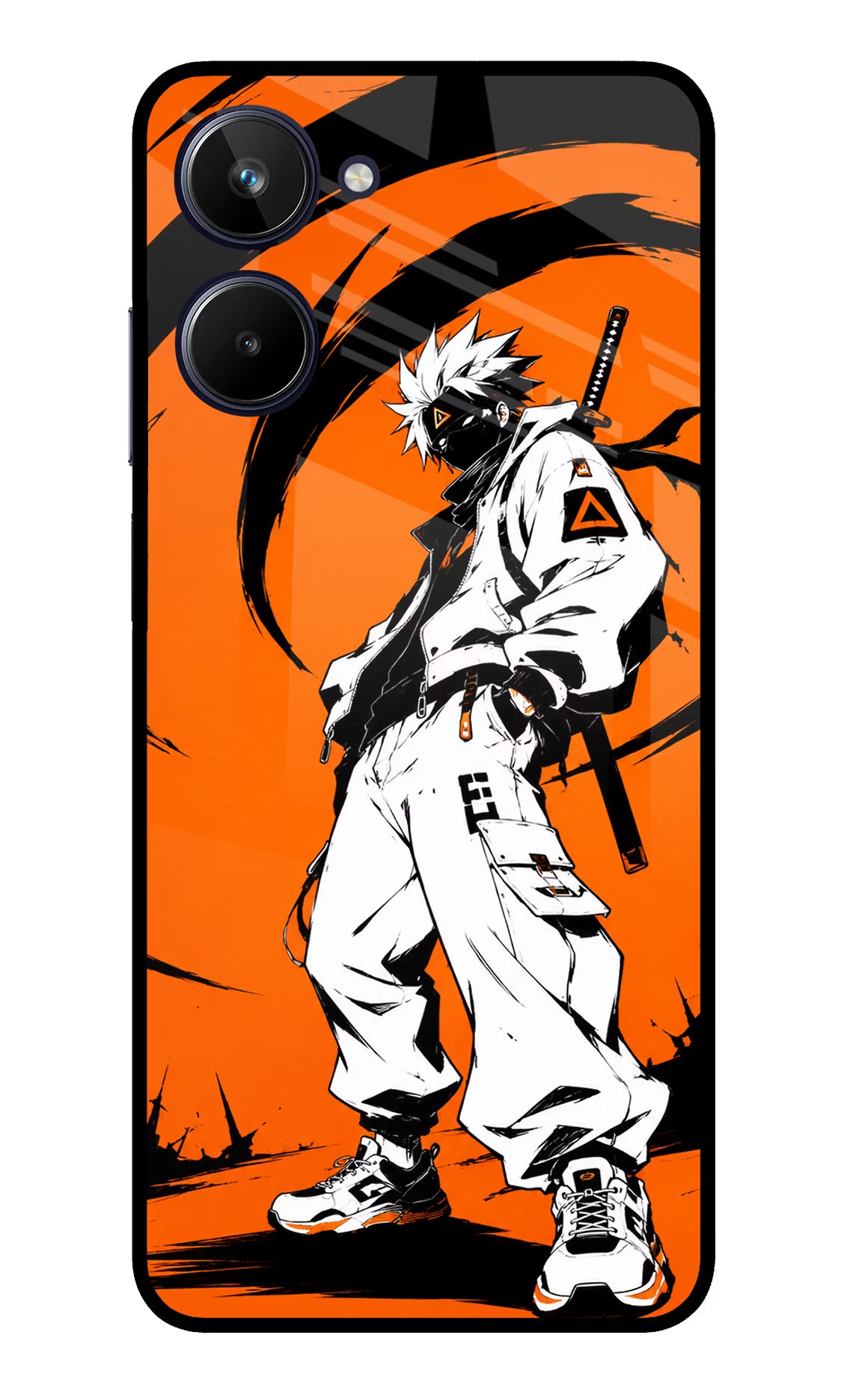 Street Samurai  Realme 10 Glass Case Back Cover by Casekaro
