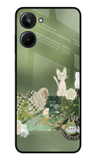 Aesthetic anime Realme 10 Glass Case