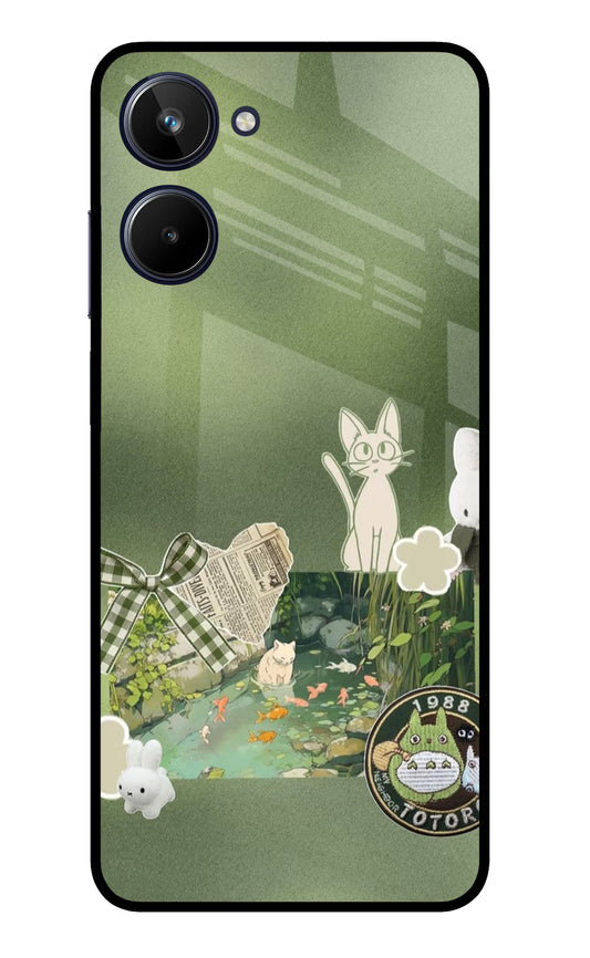 Aesthetic anime Realme 10 Glass Case