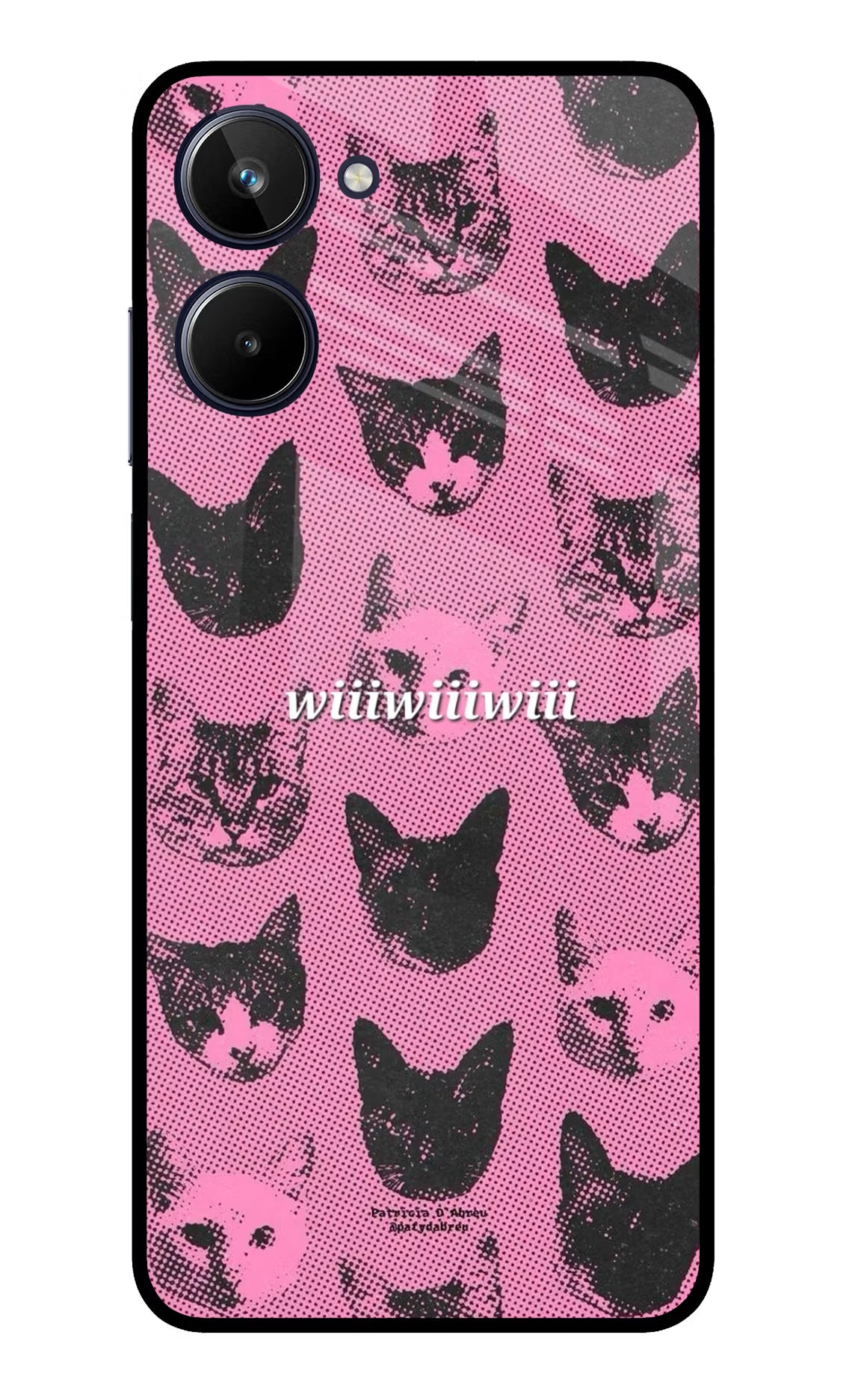 Pink Cats Realme 10 Glass Case Back Cover by Casekaro