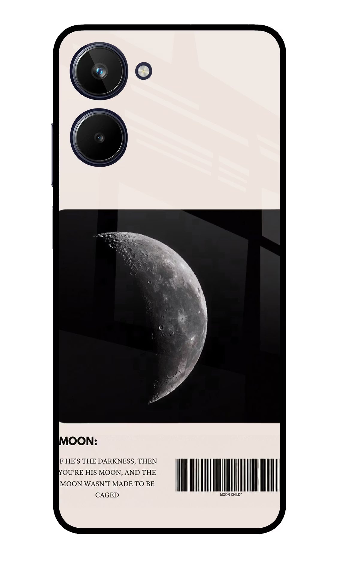 Moon Phase Realme 10 Glass Case