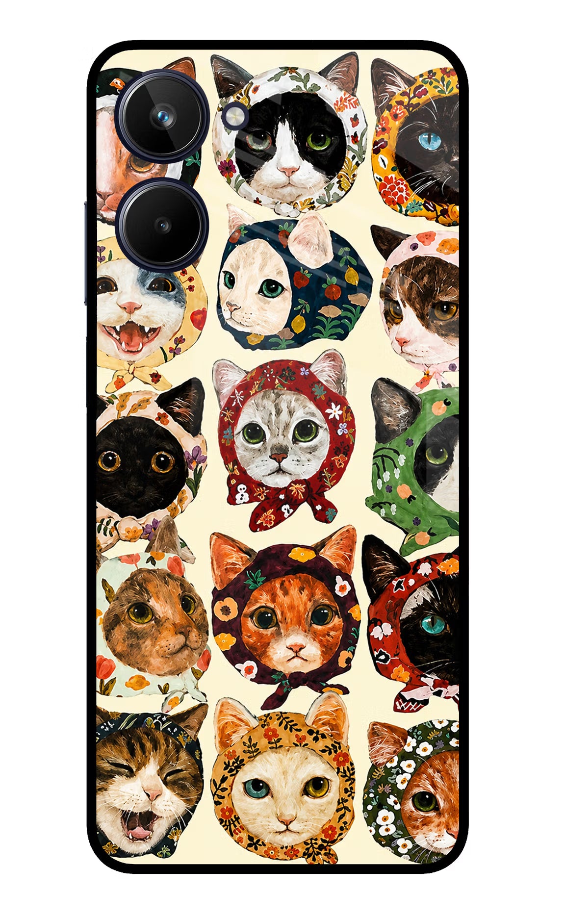 Cool Cat Realme 10 Glass Case