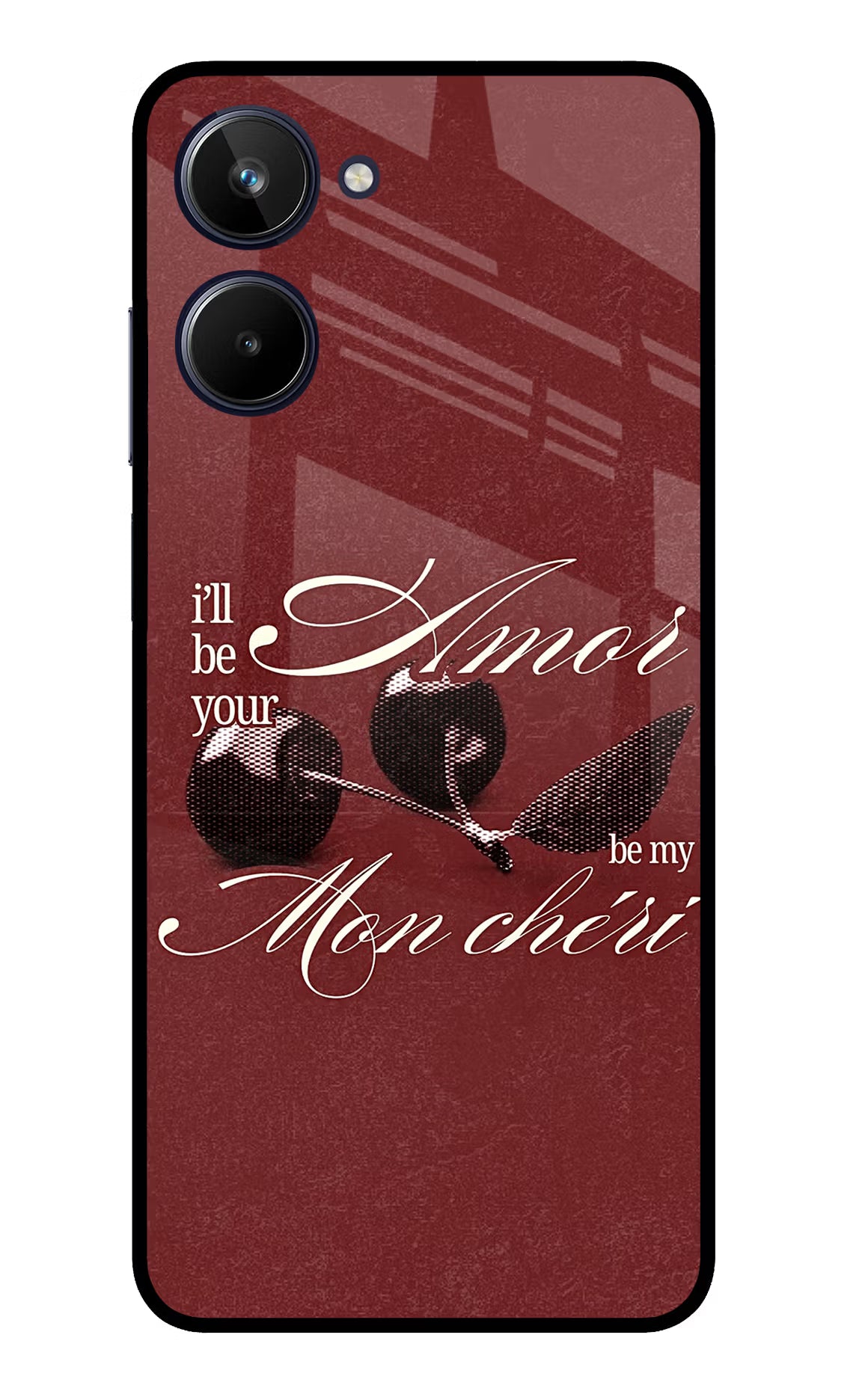 Velvet Cherry Realme 10 Glass Case