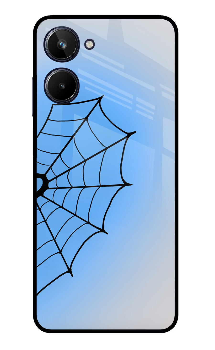Blue Web Realme 10 Back Cover, Glass case