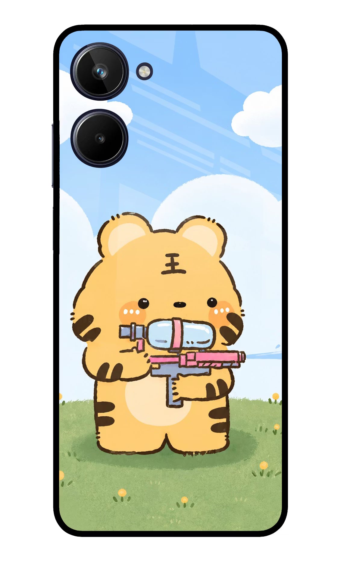 Tiger Treat Realme 10 Glass Case
