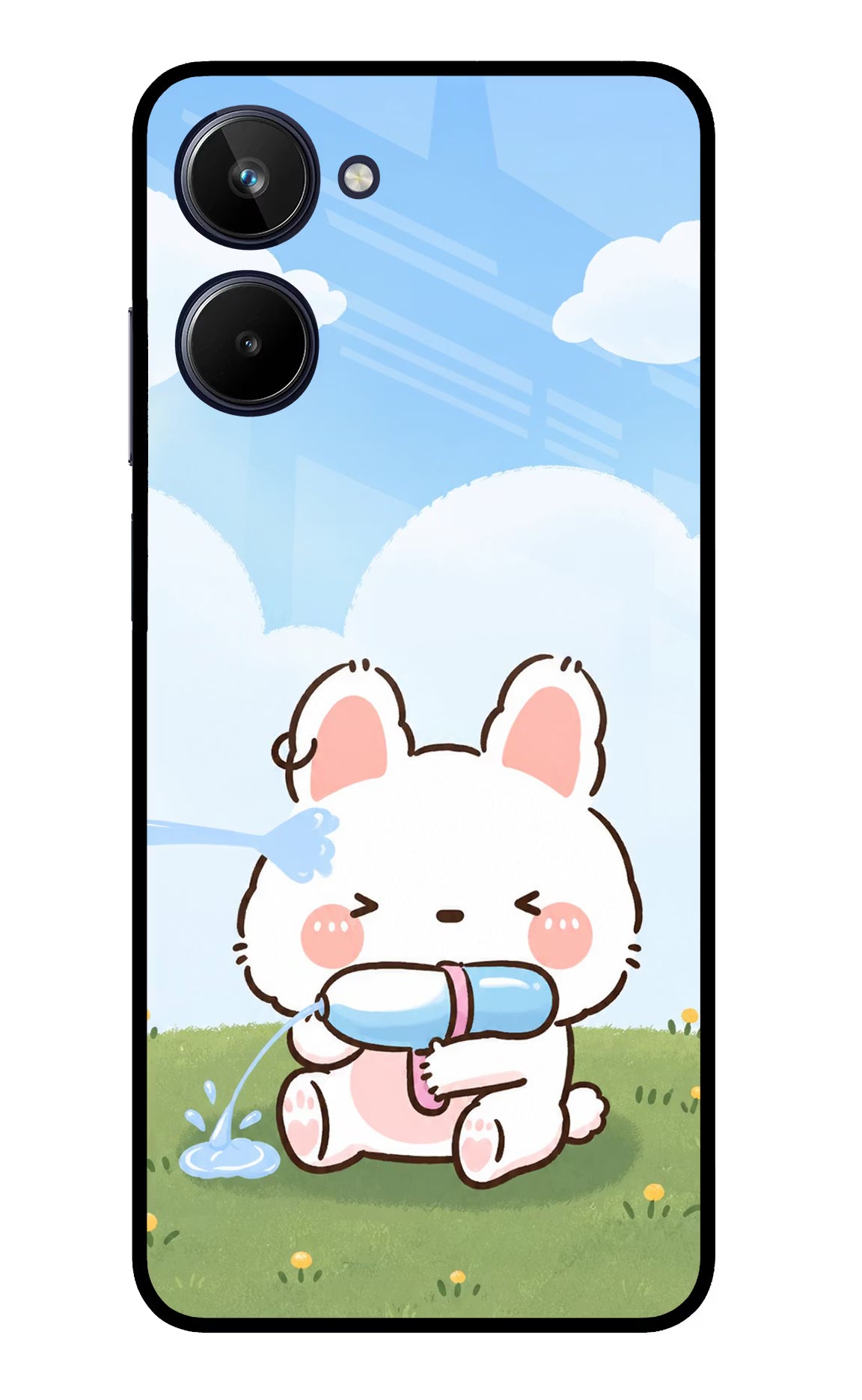 Bunny Treat Realme 10 Glass Case