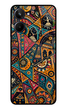 Folk Print Realme 10 Glass Case