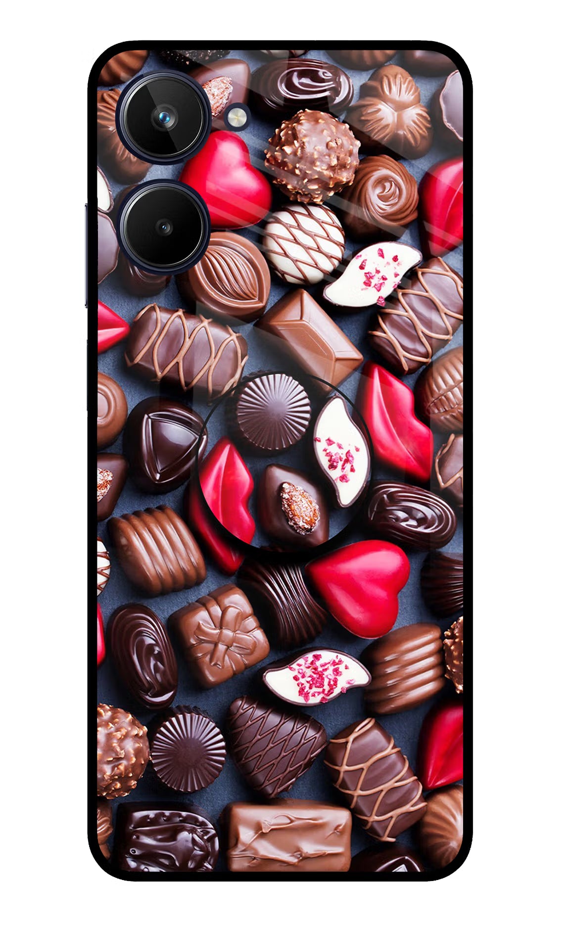 Chocolates Realme 10 Pop Case by Casekaro