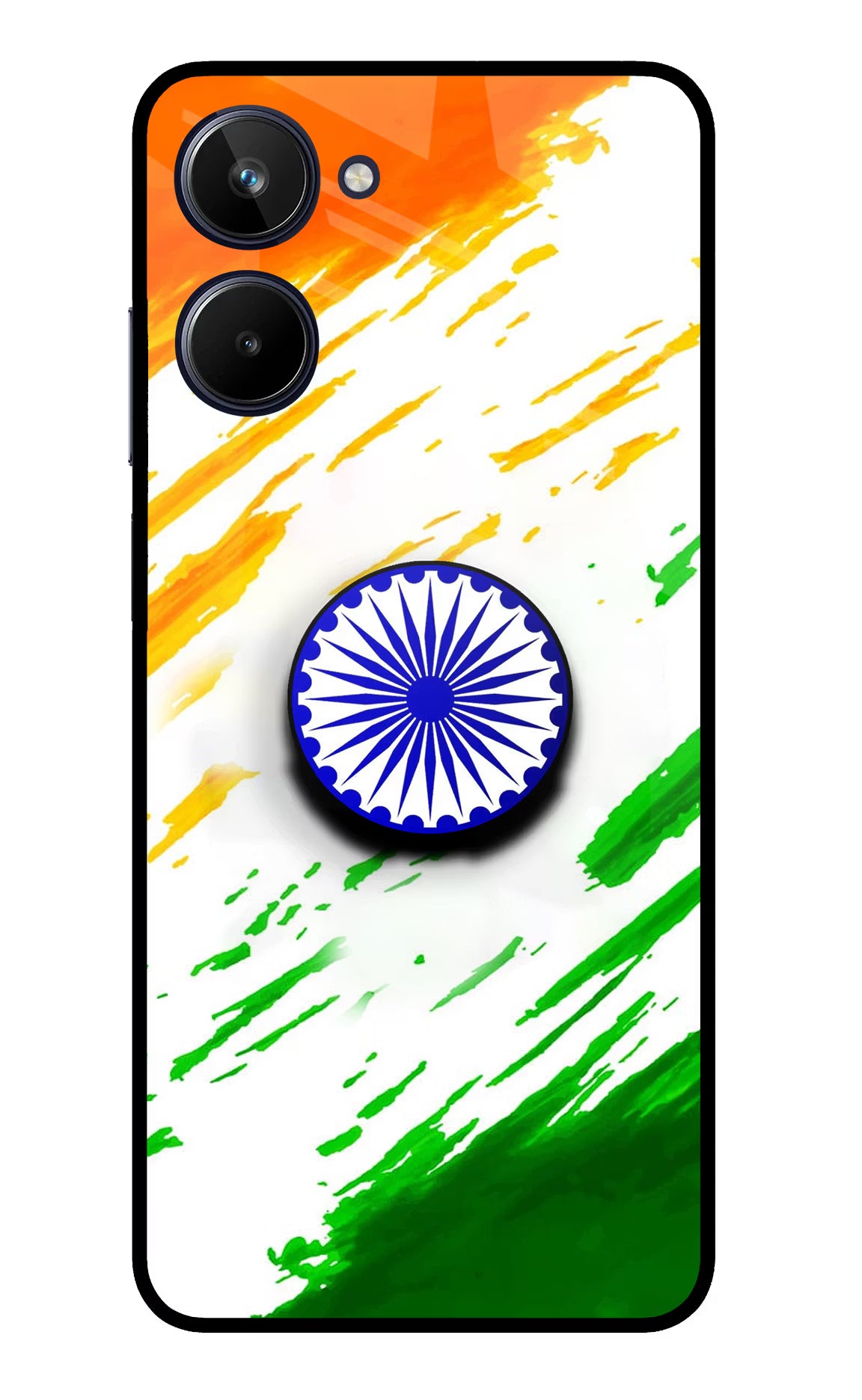 Indian Flag Ashoka Chakra Realme 10 Pop Case by Casekaro