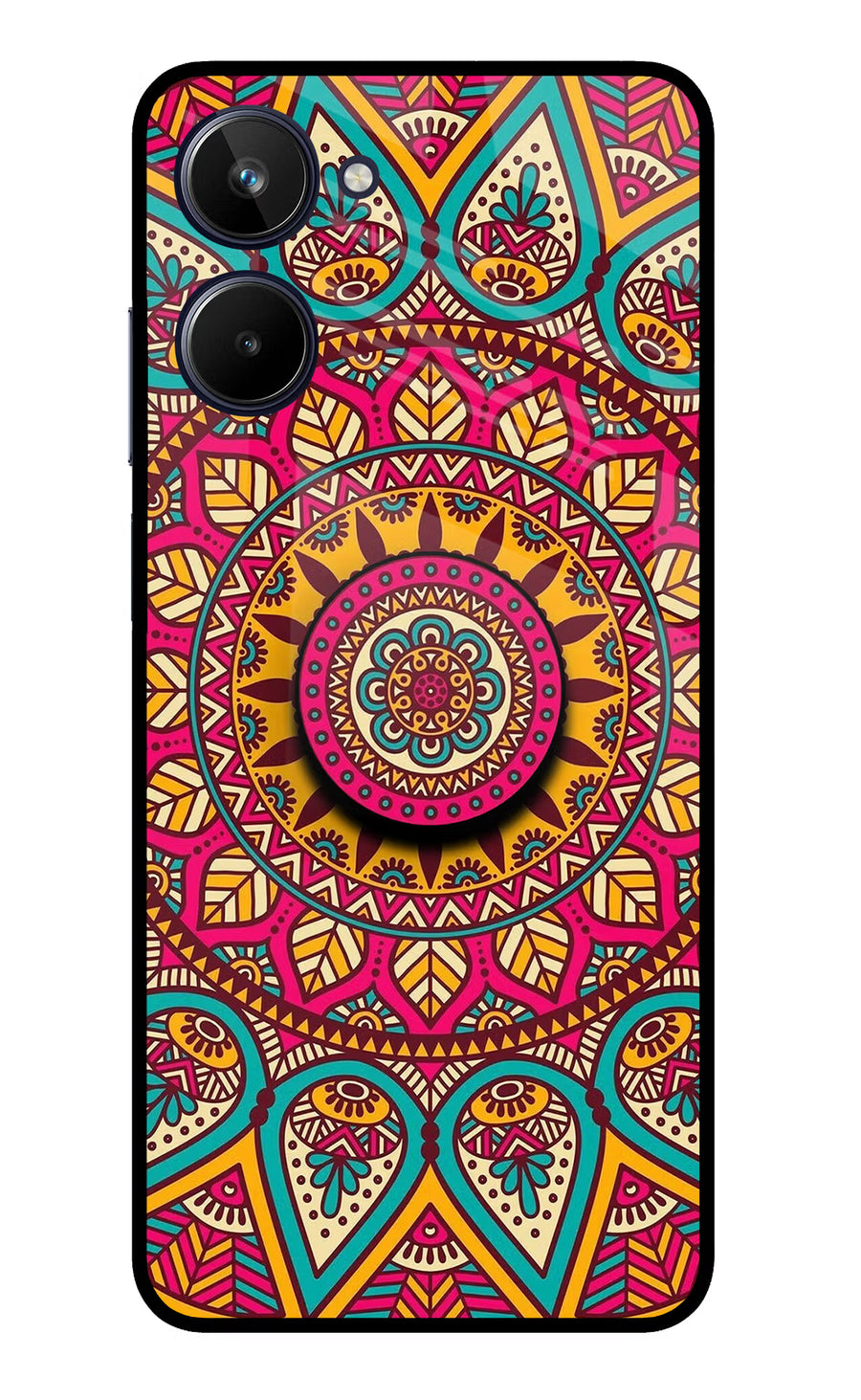 Mandala Realme 10 Pop Case, Metal case