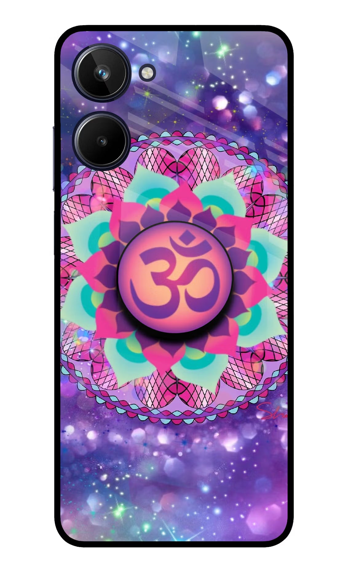 Om Purple Realme 10 Pop Case by Casekaro