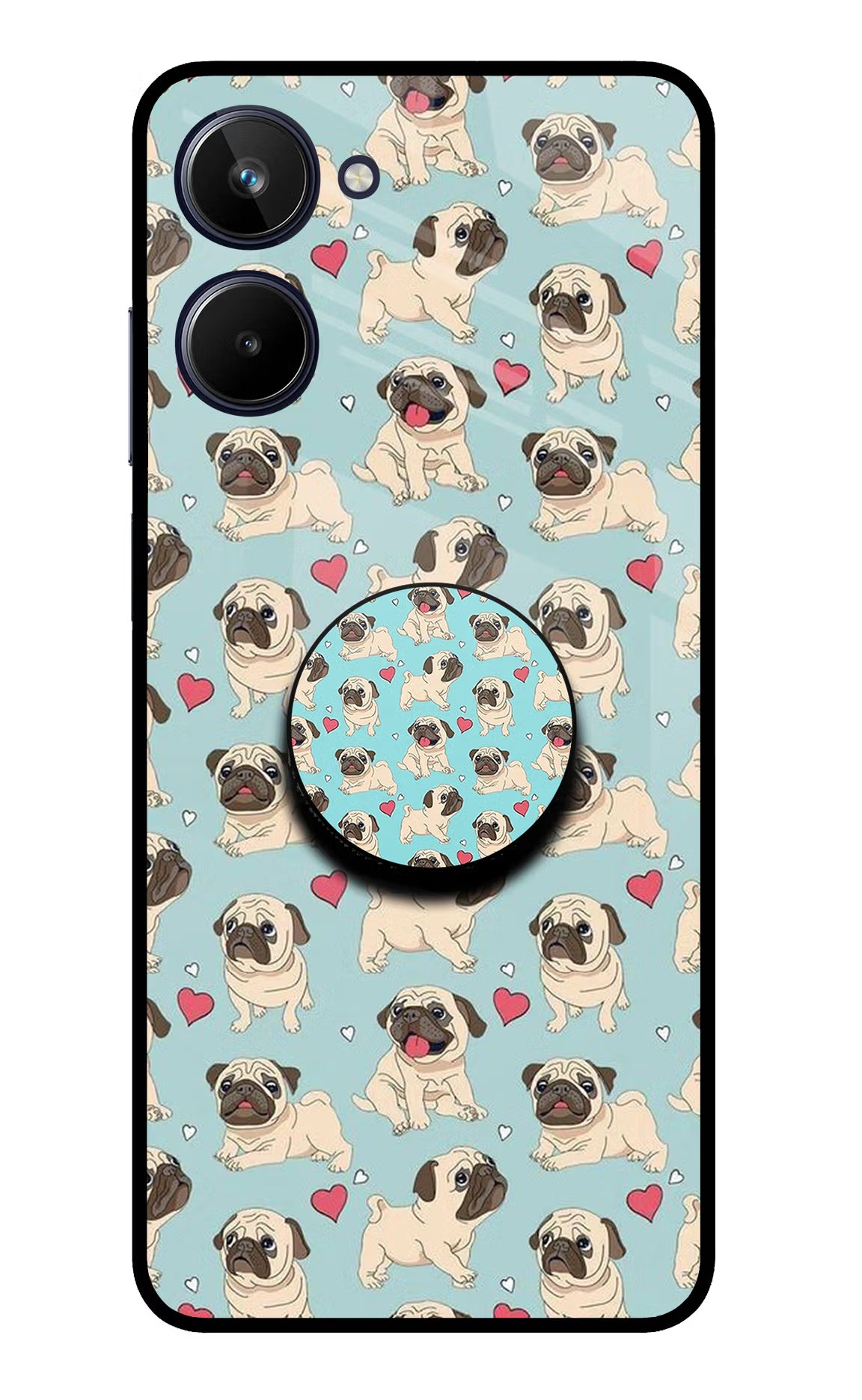 Pug Dog Realme 10 Pop Case by Casekaro