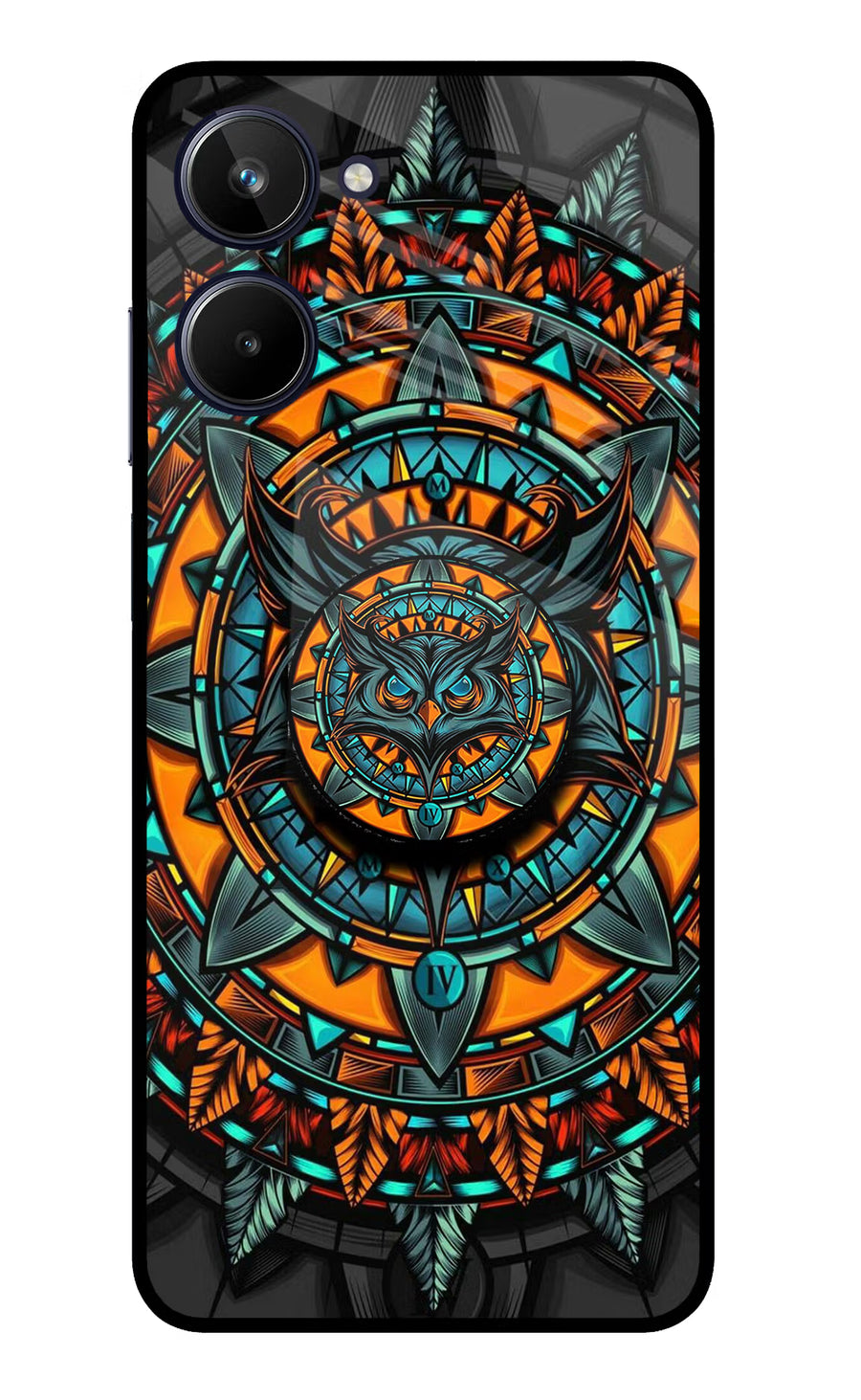 Angry Owl Realme 10 Pop Case, Metal case