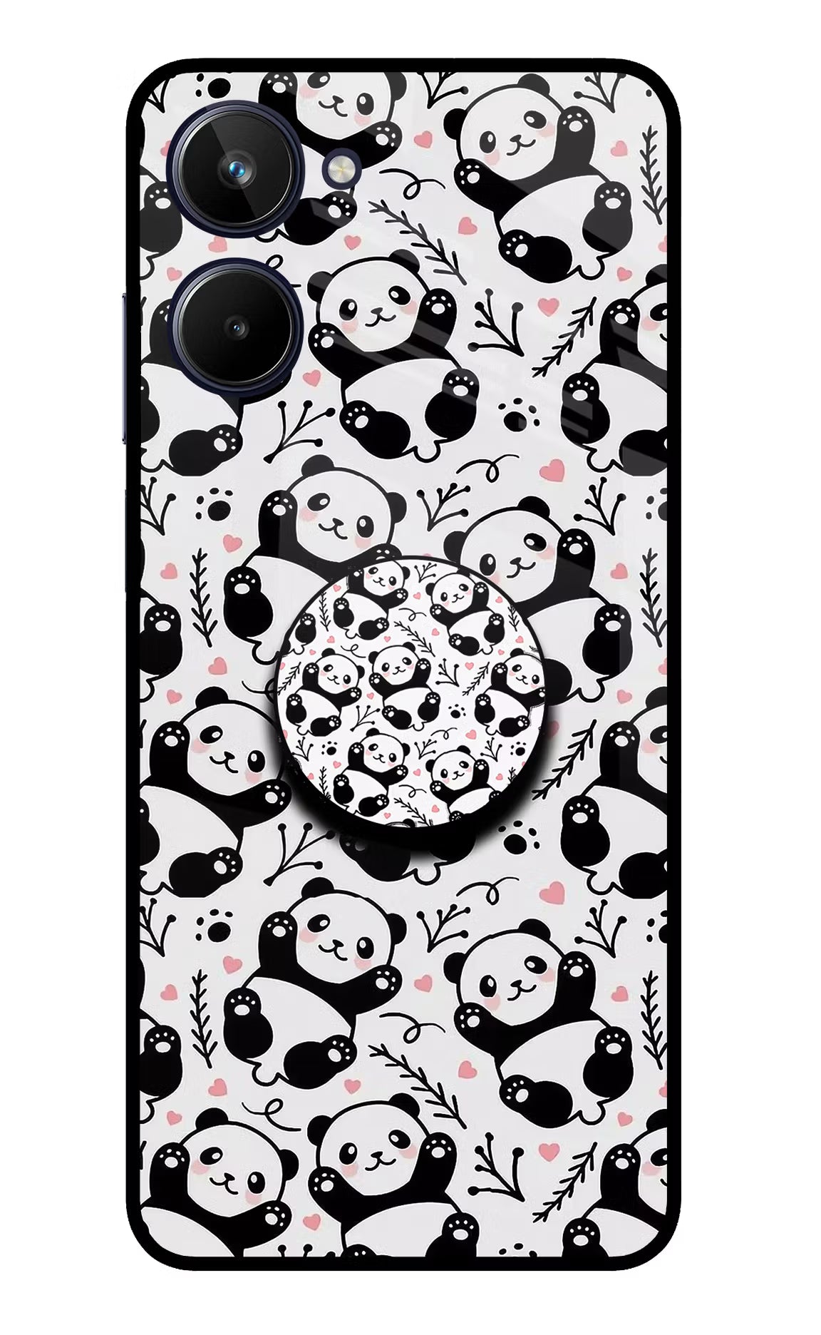 Cute Panda Realme 10 Pop Case by Casekaro