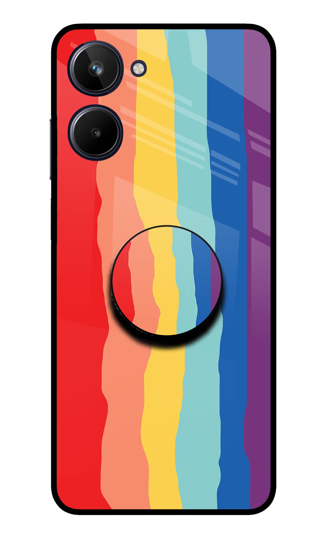 Rainbow Realme 10 Pop Case by Casekaro