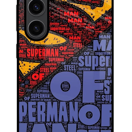 Superman Samsung S23 Plus Glass Case Back Cover by Casekaro